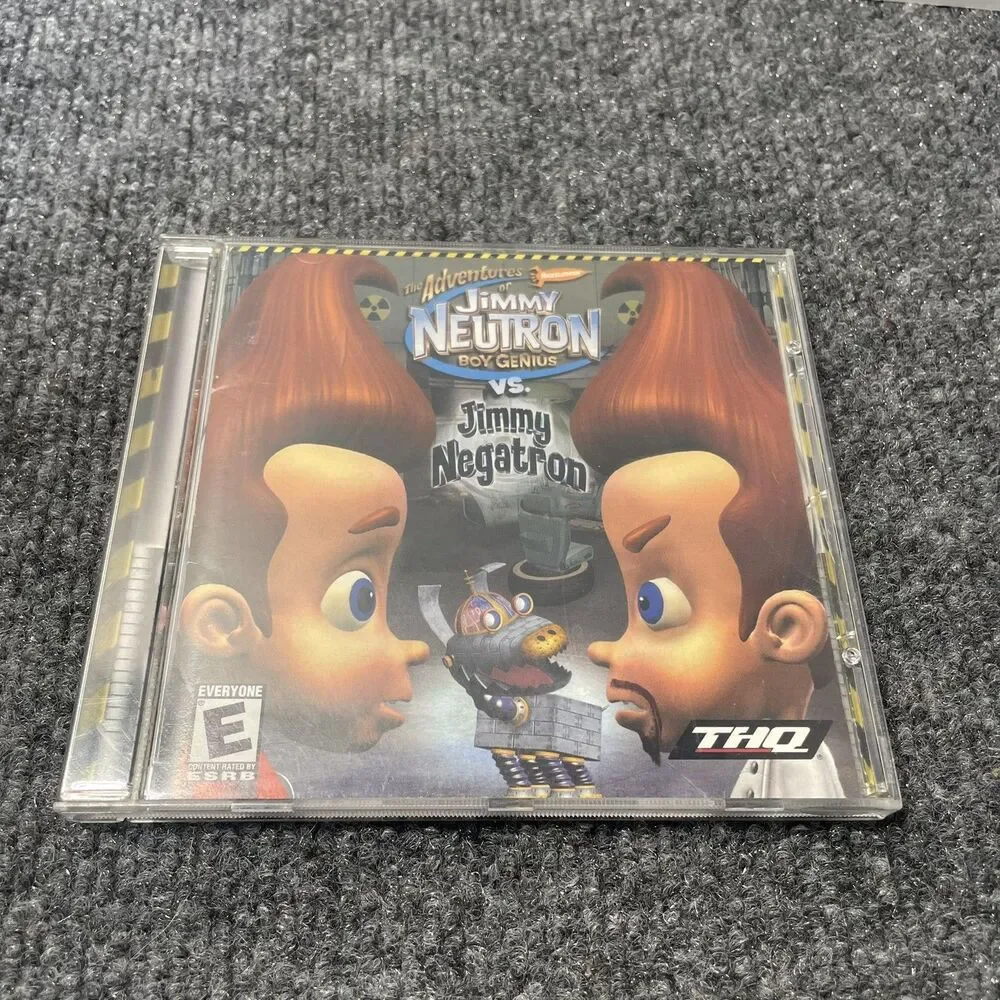 Jimmy Neutron vs Jimmy Negatron PC CD ROM Game Nickelodeon THQ Complete